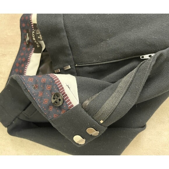 Talbots Hampshire Curvy Women Size 6 Black High Rise Straight Leg Pants Trouser - Picture 4 of 10